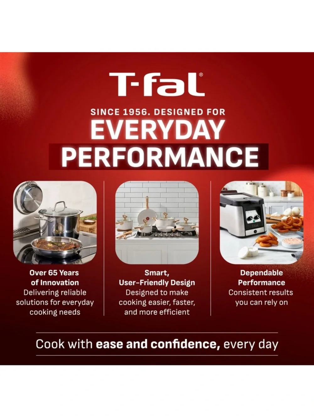 T-Fal Simply Cook 5qt Nonstick Saute Pan with Lid Black